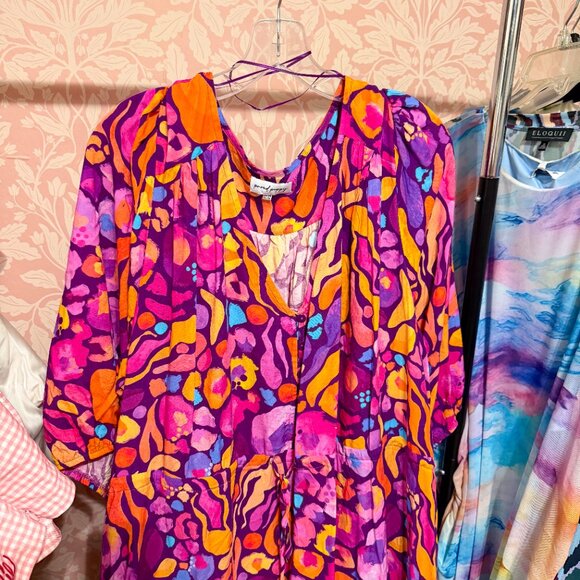 Proud Poppy Billie Dress in Ruby by Kasey Rainbow - Size US 26 - Picture 3 of 5